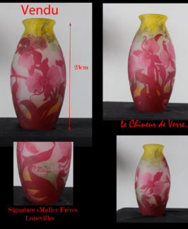 Muller : Vase Orchidées