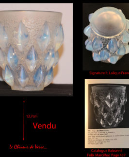 R. Lalique : vase Rampillon