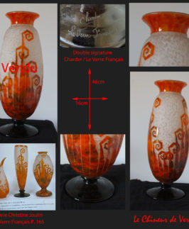 Le Verre Français : Vase modèles "Fougères"