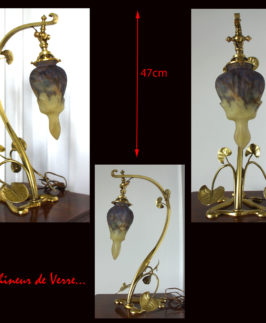Muller : Lampe Art Nouveau