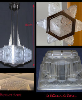 Hugue : Lustre Art déco