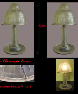 Hettier et Vincent : Paire de lampes