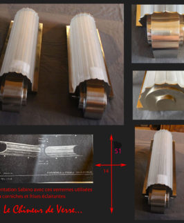 Sabino : Suite de quatre appliques