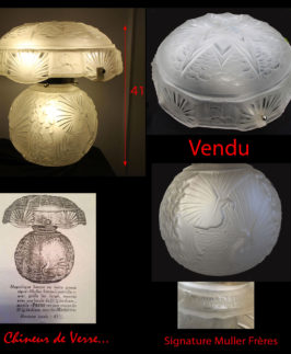Muller : Magnifique lampe "Liseuse"