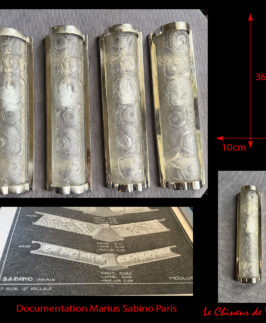 Sabino : Suite de 4 grandes appliques